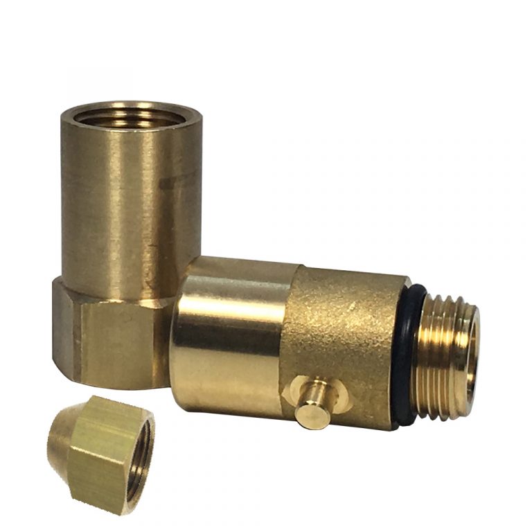 Brass LPG Gas Refueling Adapter - G 3/4 UNF To W21.8 X 1/14 - UK Made-1314777